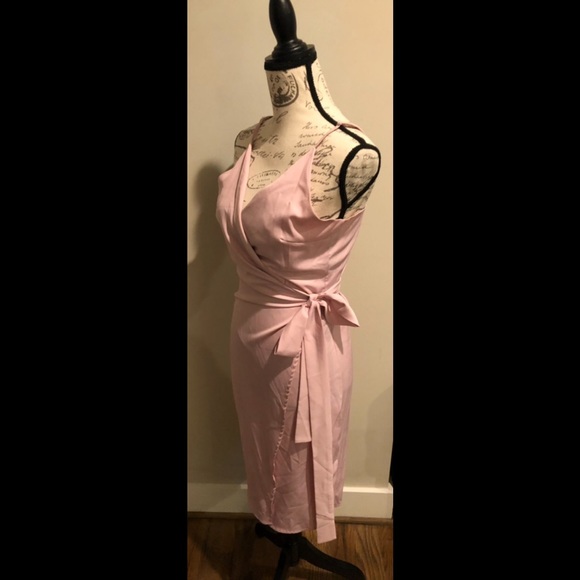 Deep Blush chic me wrap dress - Picture 4 of 13